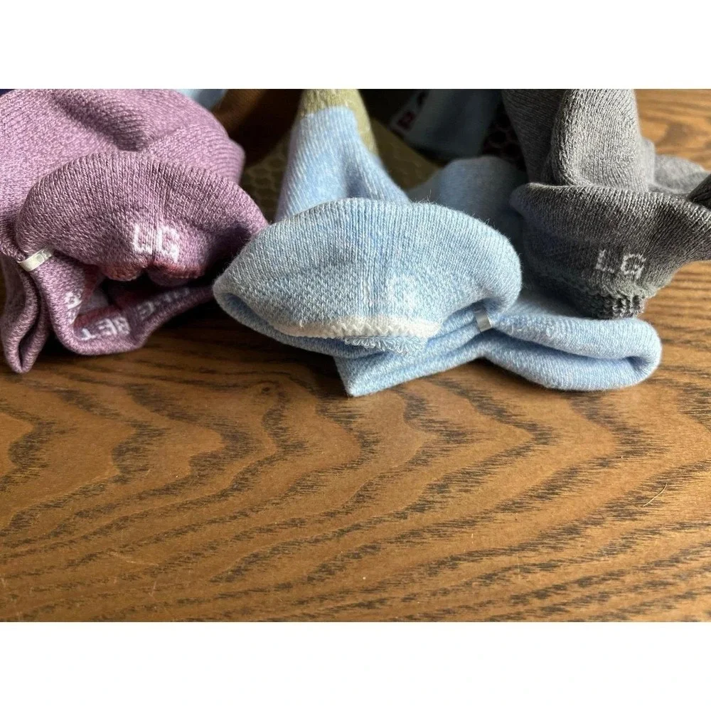 Bombas Tri Block Ankle Socks Large Lot of 3 Pairs NWOT